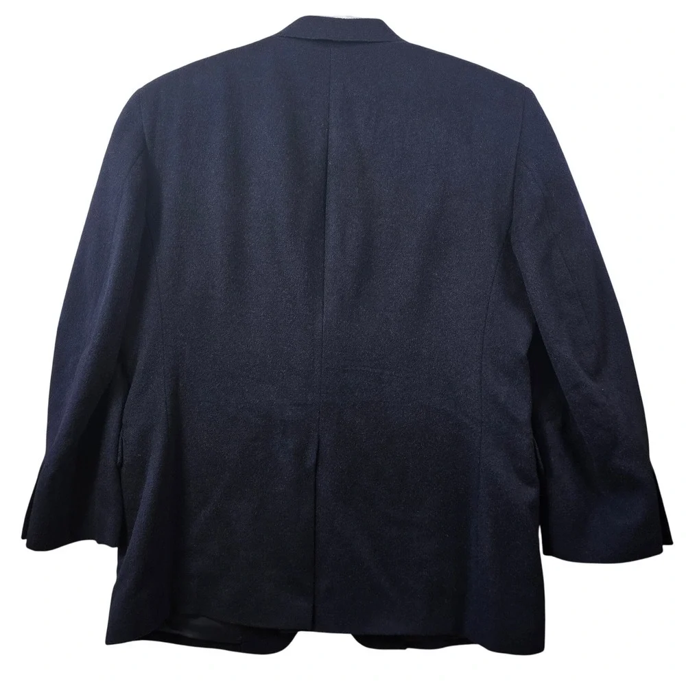 Vintage Camel Hair Blazer Mens 43R Navy Classic‎ Preppy Business Office Heritage